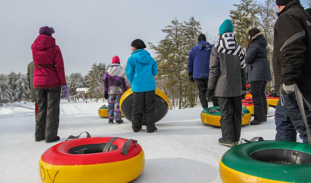 La glissade du Domaine vert à Mirabel