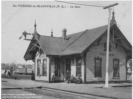 Gare de Sainte-Thérèse à l’époque