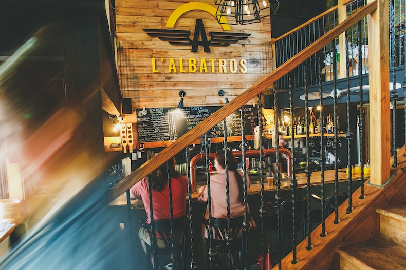 The brewery’s cozy interior