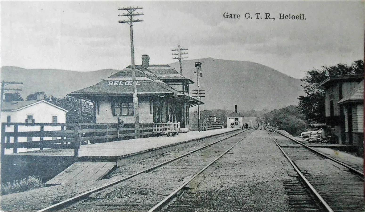 La gare Beloeil avant l’incendie en 1965