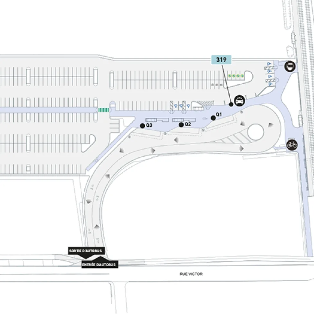 Plan de la Gare Mirabel