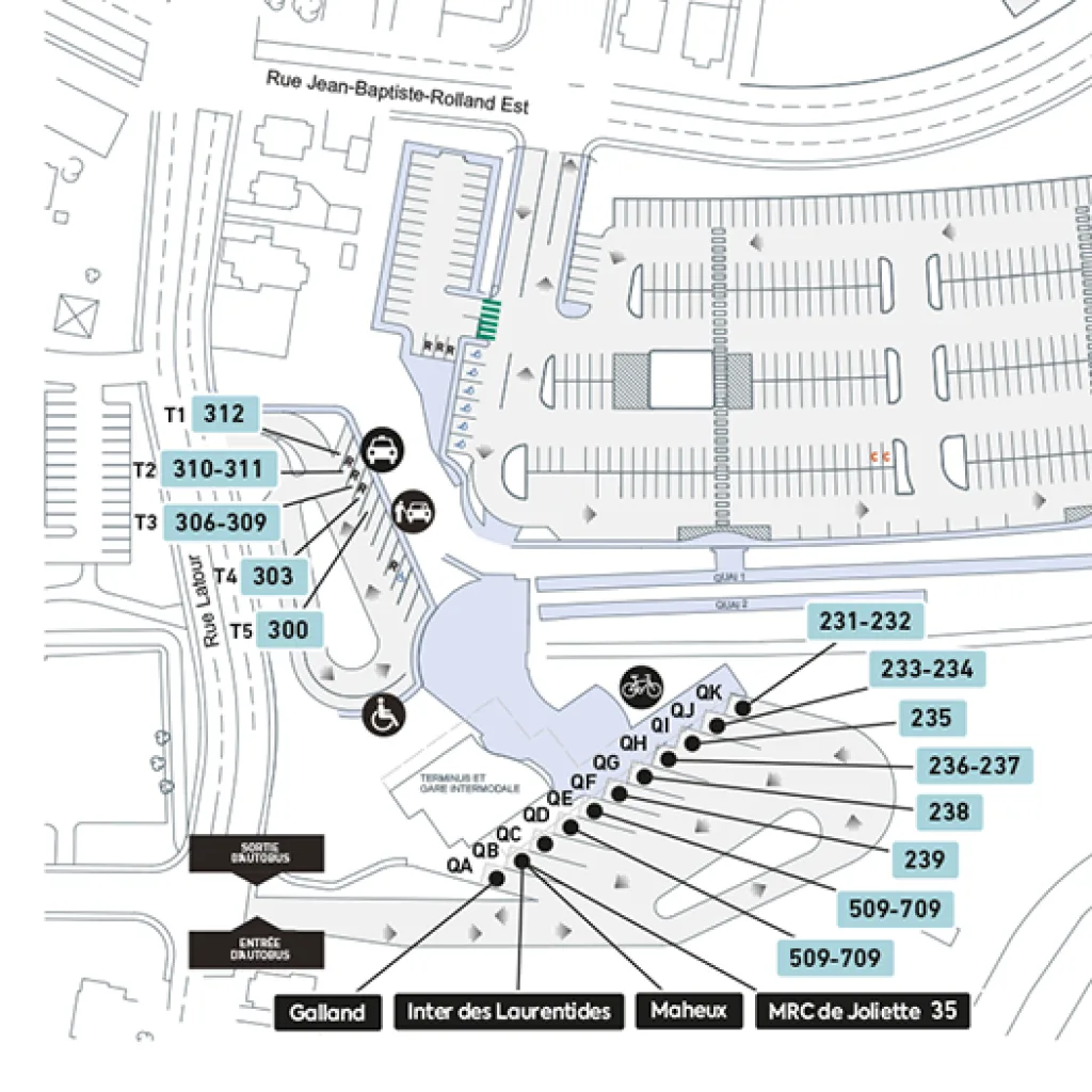 Plan de la Gare Saint-Jérôme